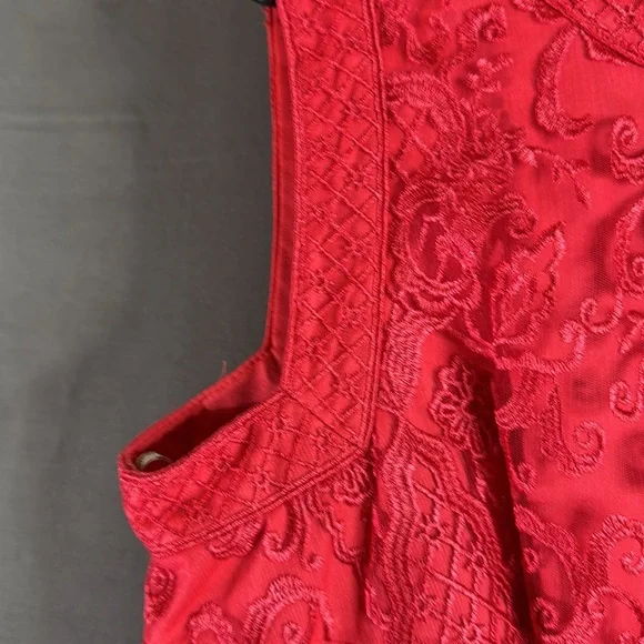 Tadashi Shoji Elegant coral Dress size 16 - Picture 3 of 8